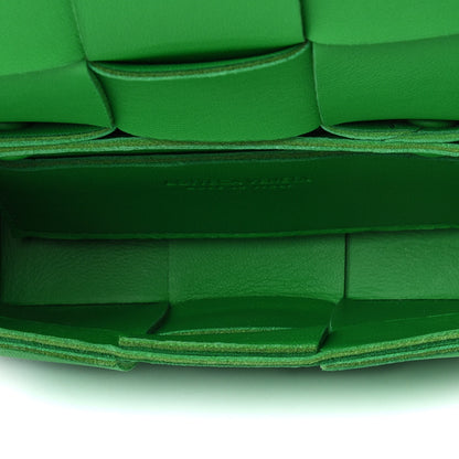 Bottega Veneta Lambskin Maxi Intrecciato Extra Mini Cassette Crossbody Bag Parakeet 4 of 4