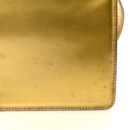 Chanel Metallic Patent Calfskin Quilted Medium Boy Flap Gold 11 of 14