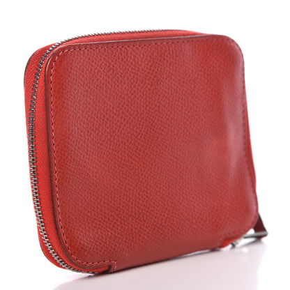 Hermes Epsom Globe Trotter Zip Agenda PM Rouge Casaque 3 of 12
