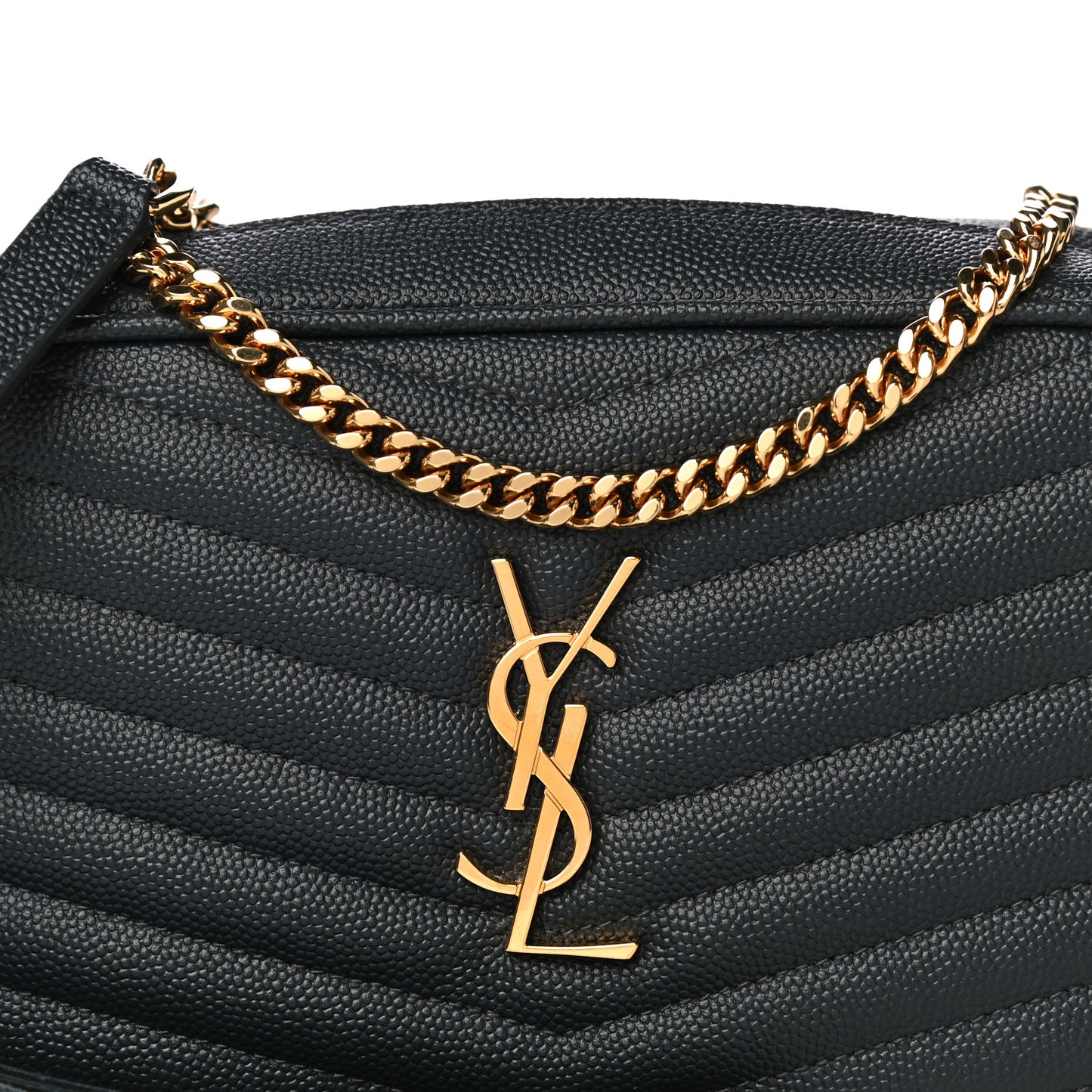 Grain De Poudre Matelasse Monogram Mini Lou Camera Bag Dark Smog