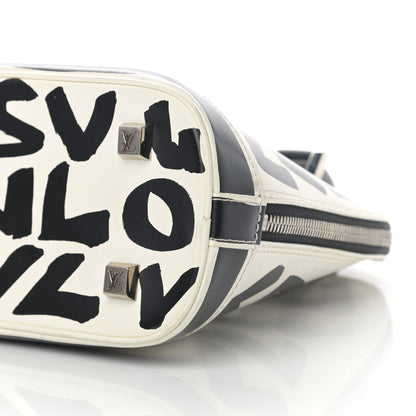 Louis Vuitton Graffiti Alma MM Black 9 of 17