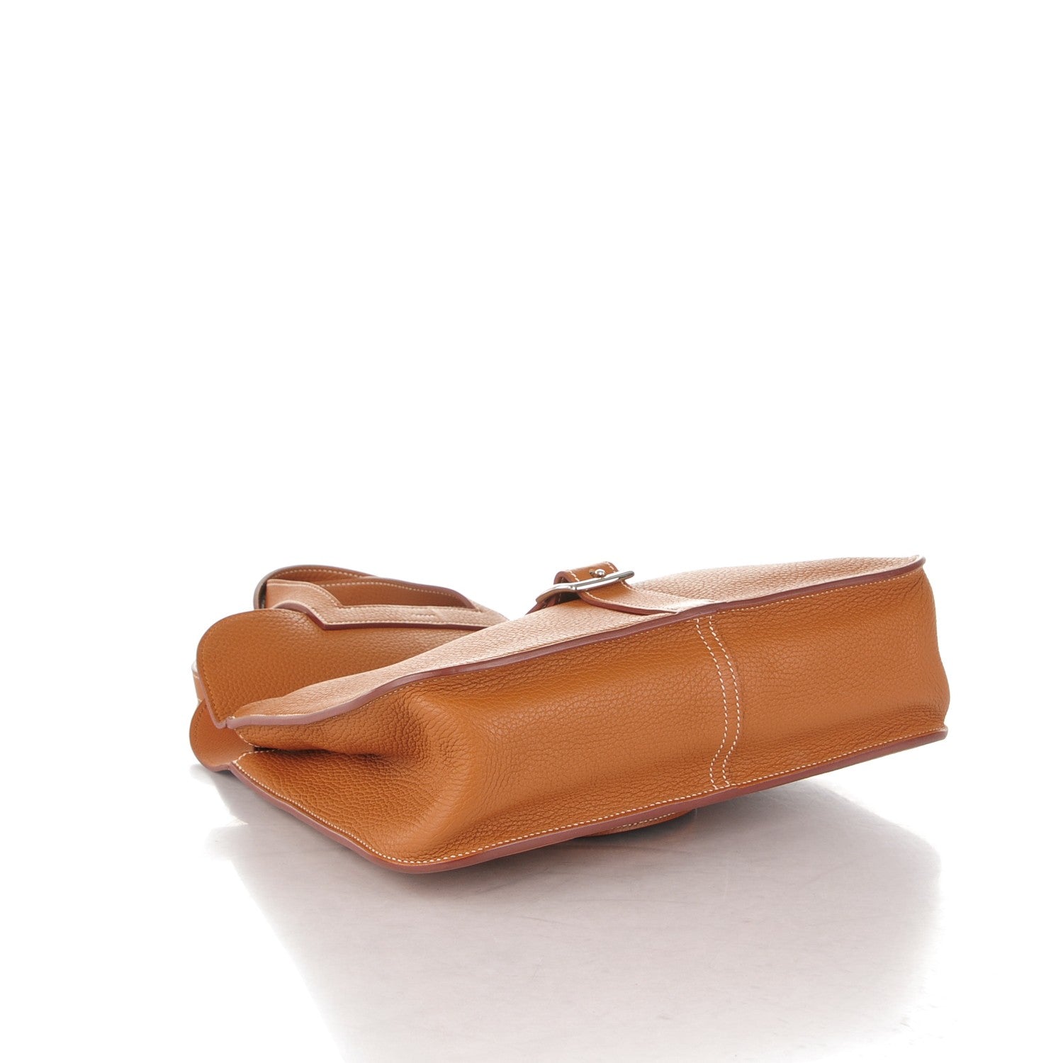 Hermes Taurillon Clemence Halzan 31 Gold 4 of 10