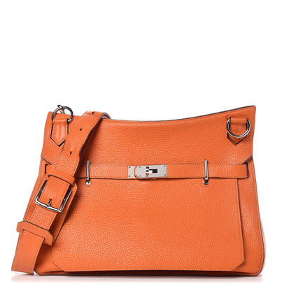 Hermes Taurillon Clemence Jypsiere 34 Orange 1 of 11