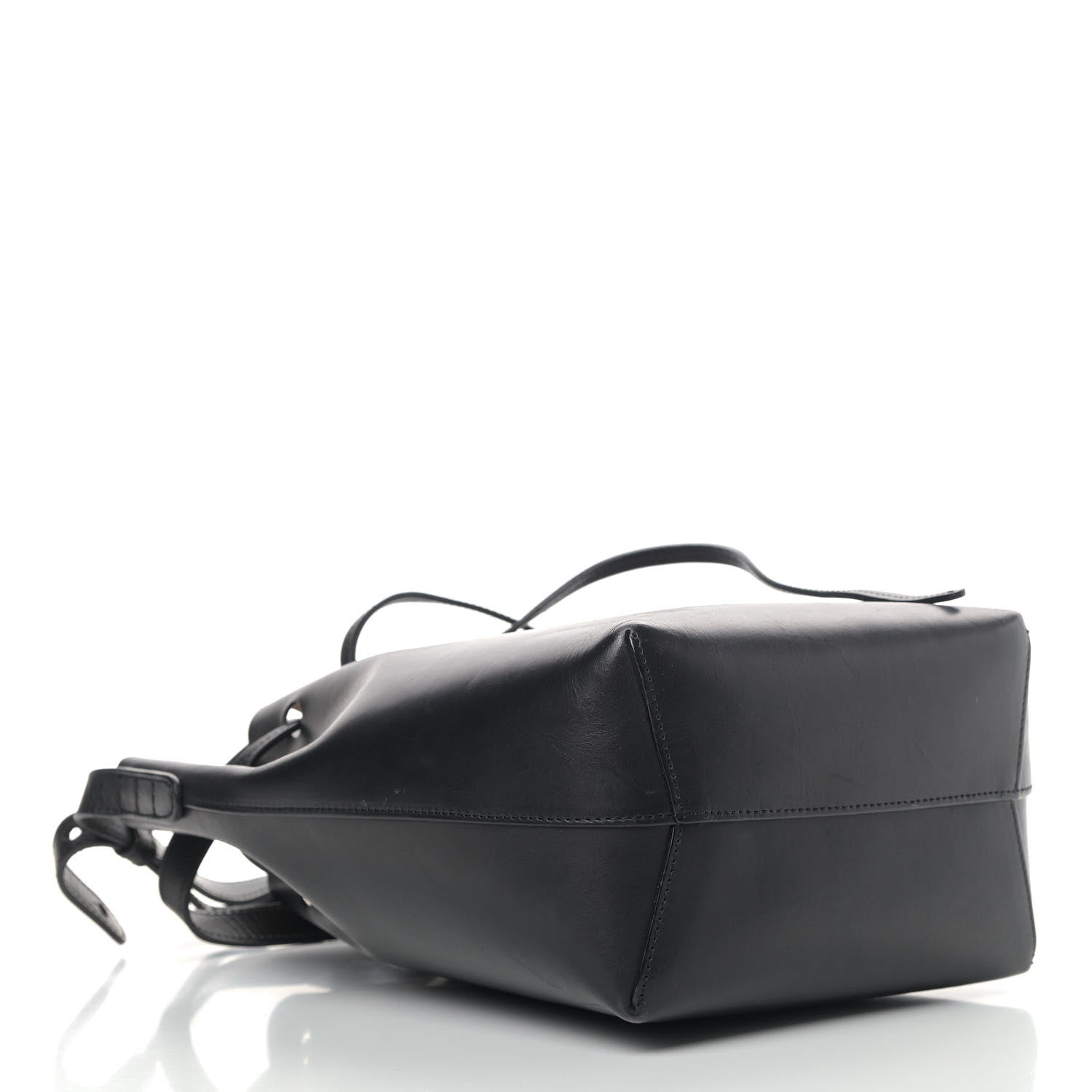 Mansur Gavriel Calfskin Mini Bucket Bag Black Ballerina 4 of 14