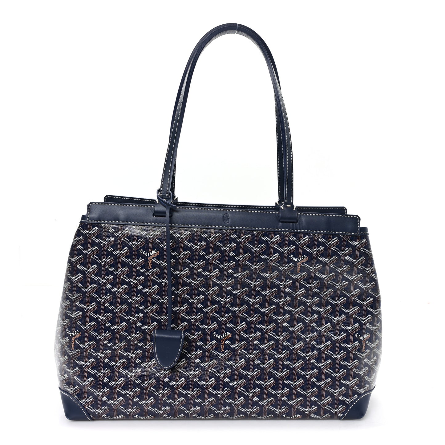 Goyardine Bellechasse Biaude MM Tote  Navy Blue