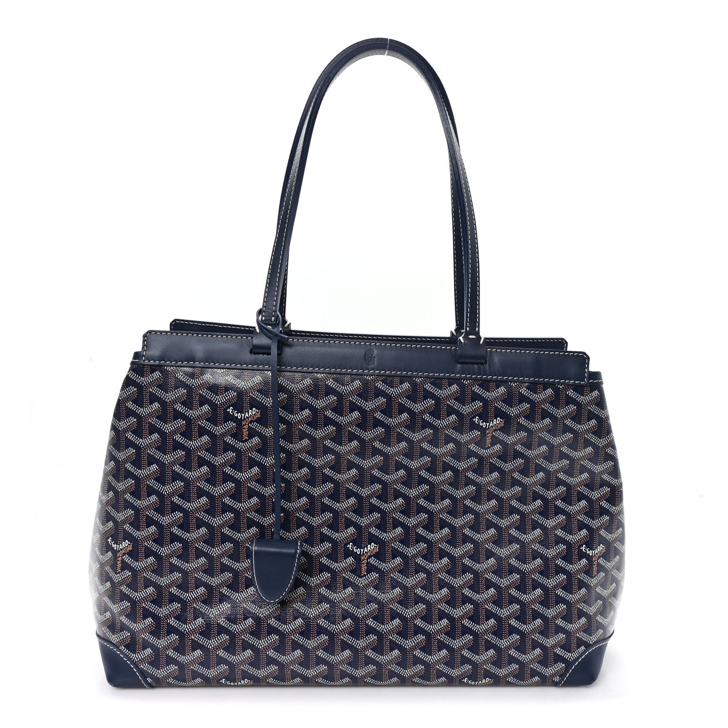 Goyard Goyardine Bellechasse Biaude MM Tote  Navy Blue 1 of 10