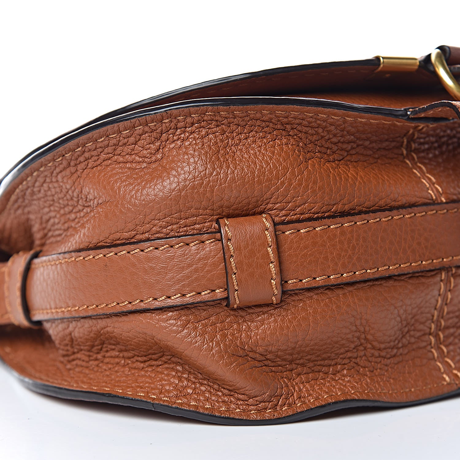 Chloe Calfskin Mini Marcie Round Crossbody Bag Tan 8 of 14