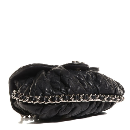 Chanel Washed Lambskin Mini Chain Around Messenger Black 4 of 8