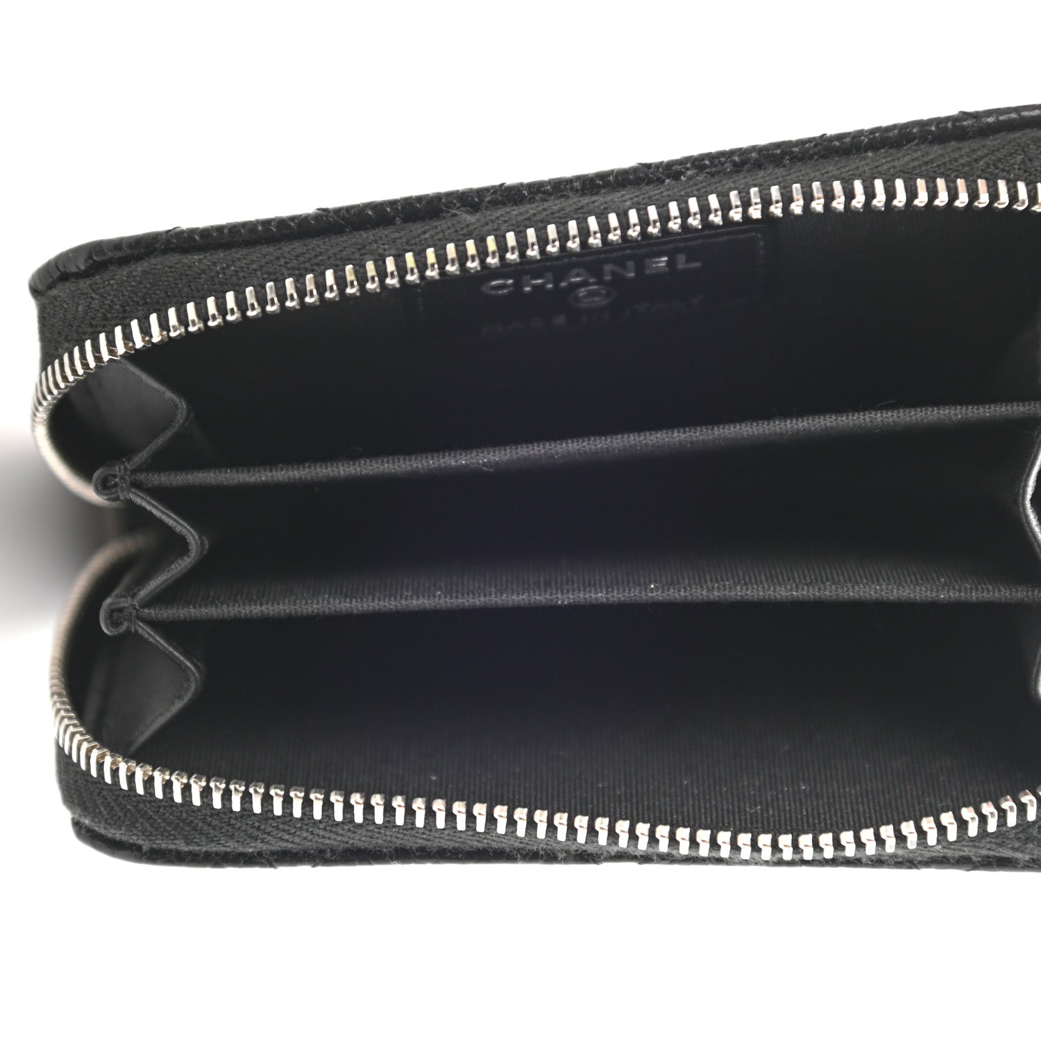 Chanel Caviar Quilted Incognito Zip Coin Purse Black 5 of 8