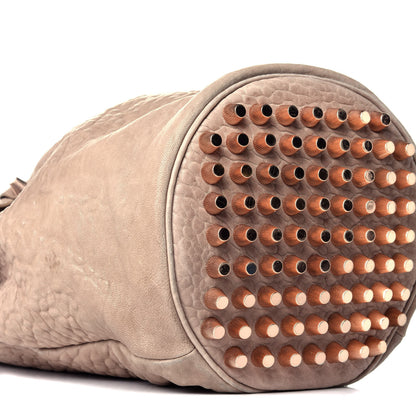 Alexander Wang Pebbled Lambskin Diego Bucket Bag Latte Rose Gold Hardware 7 of 8
