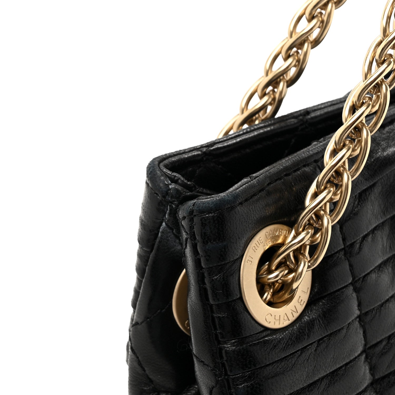 Chanel Lambskin Pleated Shoulder Bag Black 12 of 12