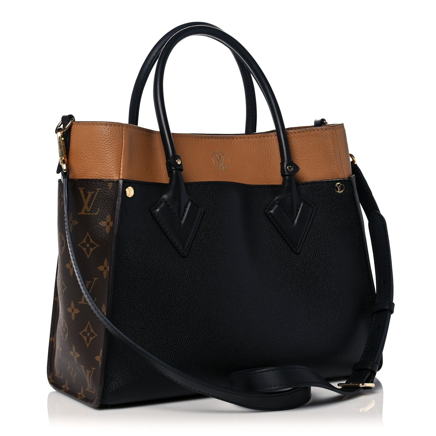 Calfskin Monogram On My Side Black