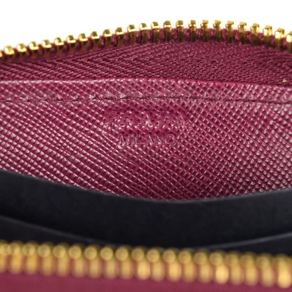 Prada Saffiano Metal Coin Purse Ametista 9 of 10