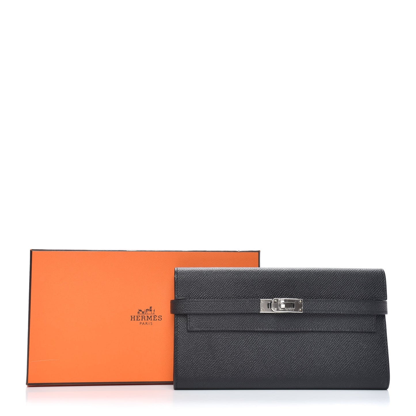 Epsom Kelly Longue Wallet Black