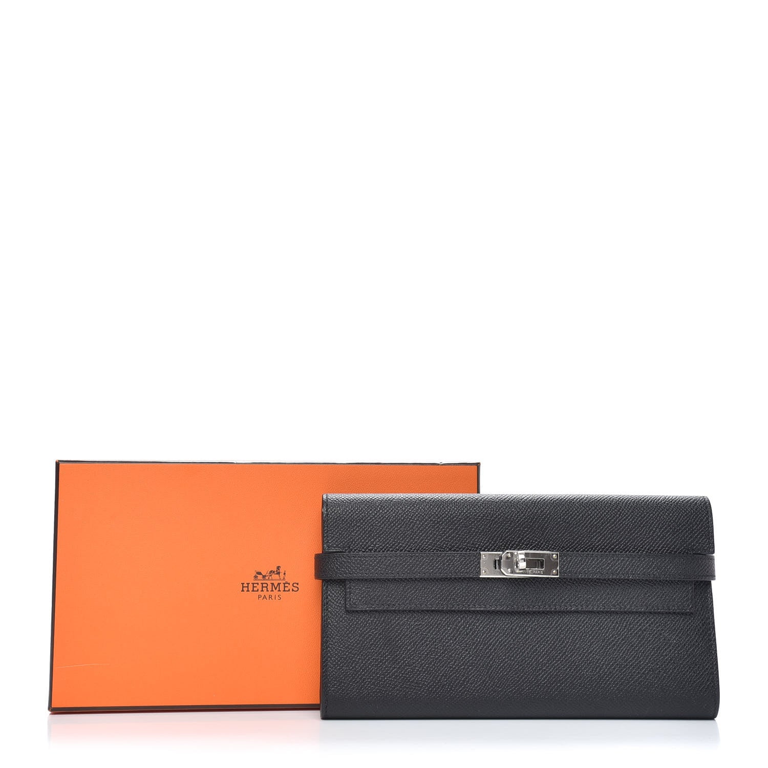 Hermes Epsom Kelly Longue Wallet Black 13 of 13