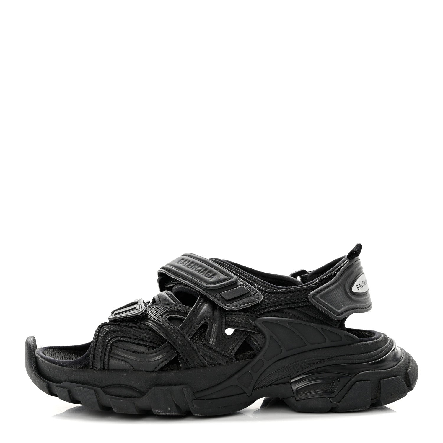 Balenciaga Neoprene Rubber Womens Track Sandals 35 Black 1 of 8