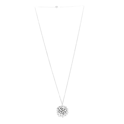 Tiffany Sterling Silver Paloma Picasso Olive Leaf Medallion Pendant Necklace 3 of 4