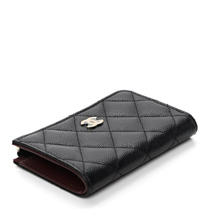 Chanel Caviar Quilted Zipped Key Holder Case Black 3 of 4