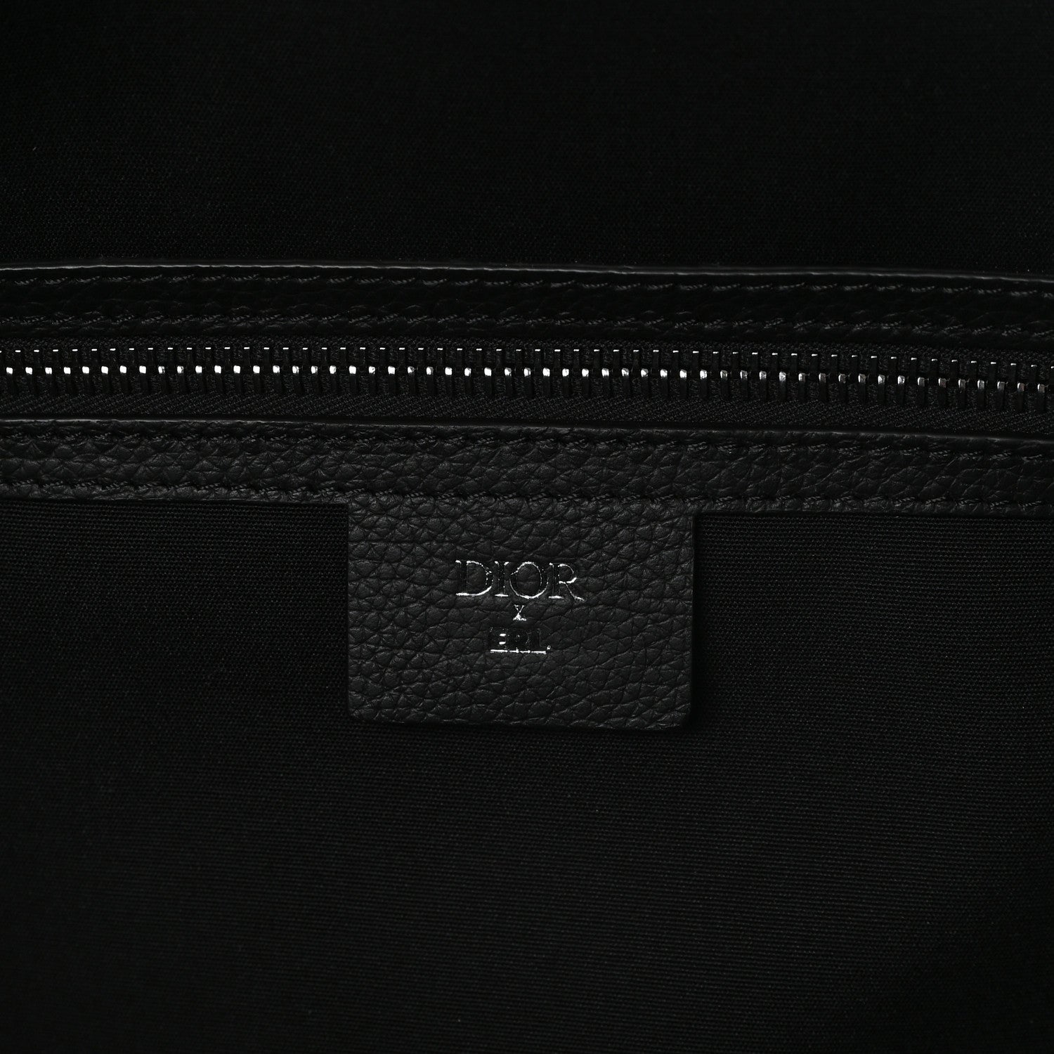 Christian Dior X ERL Calfskin Lingot 50 Bag Black 5 of 8
