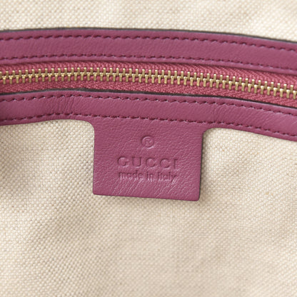 Gucci Guccissima Signature Medium Bree Shoulder Bag Peonia Flower 7 of 14