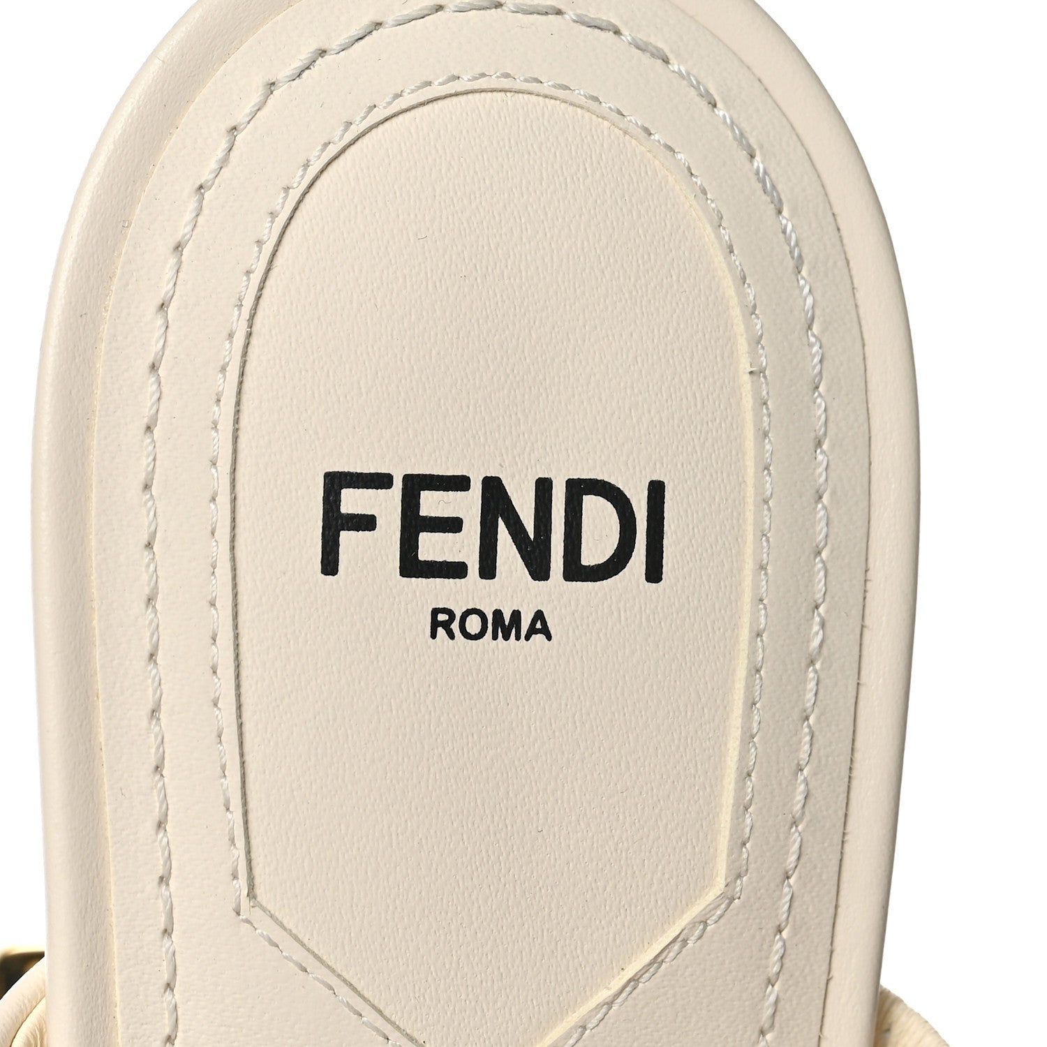 Fendi Vitello Fendi First 95mm Slide Sandals 40 Connecticut 6 of 8