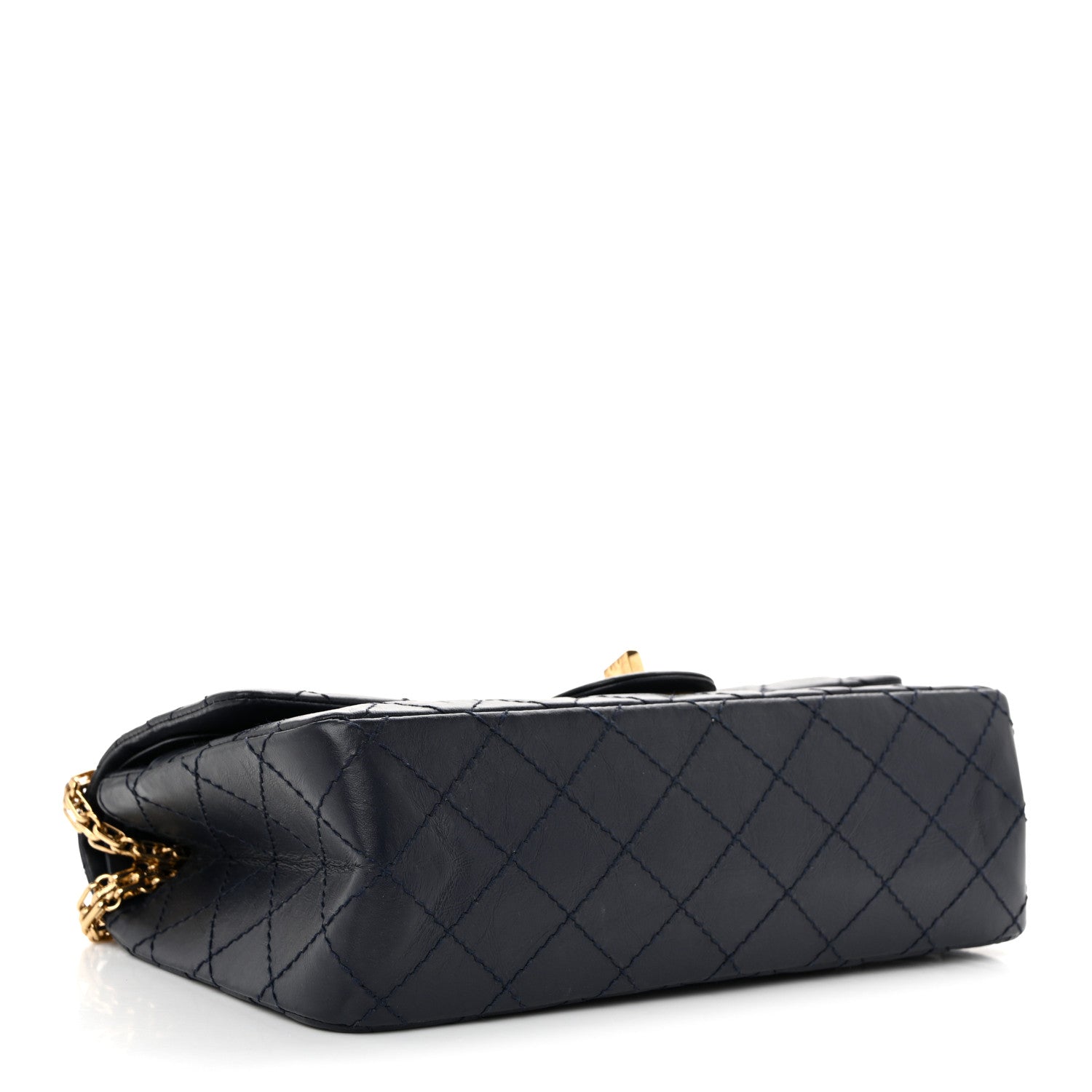 Chanel Aged Calfskin Quilted 2.55 Reissue 225 Flap Navy 4 of 14
