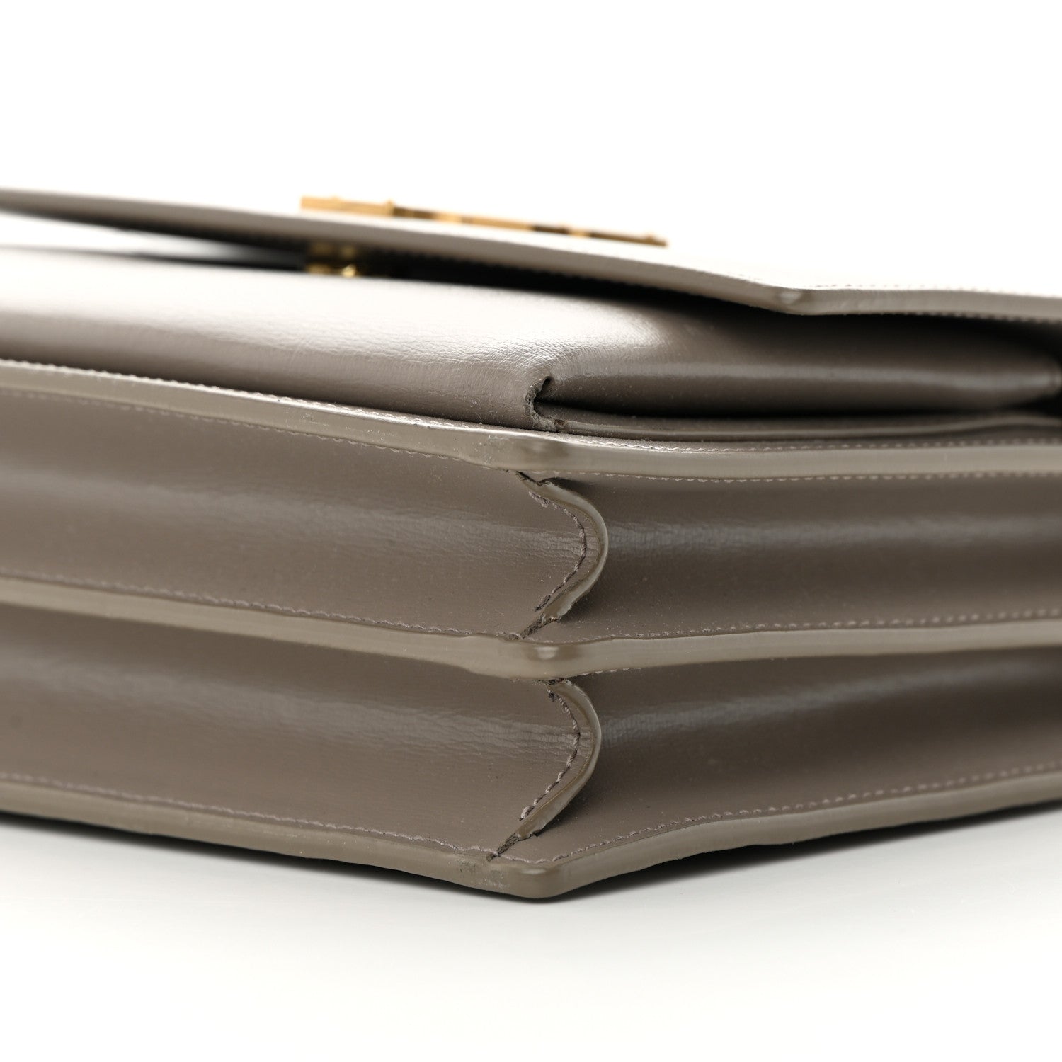Saint Laurent Calfskin Medium Monogram Sunset Greyish Brown 10 of 13