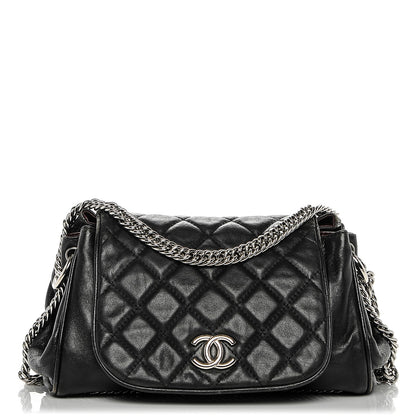 Chanel Lambskin Quilted Accordion Flap Black 1 of 9