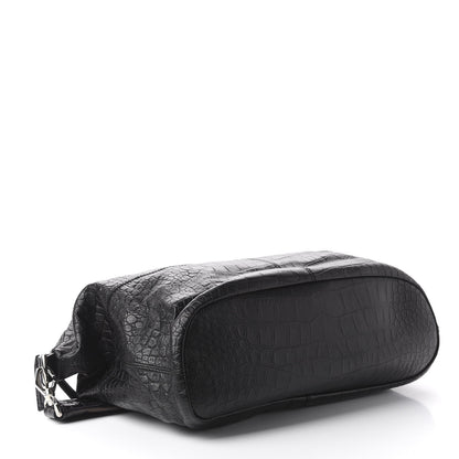 Givenchy Calfskin Crocodile Embossed Medium Nightingale Black 3 of 9