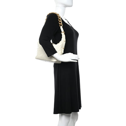 Chanel Calfskin Quilted Daily Hobo White 2 of 11