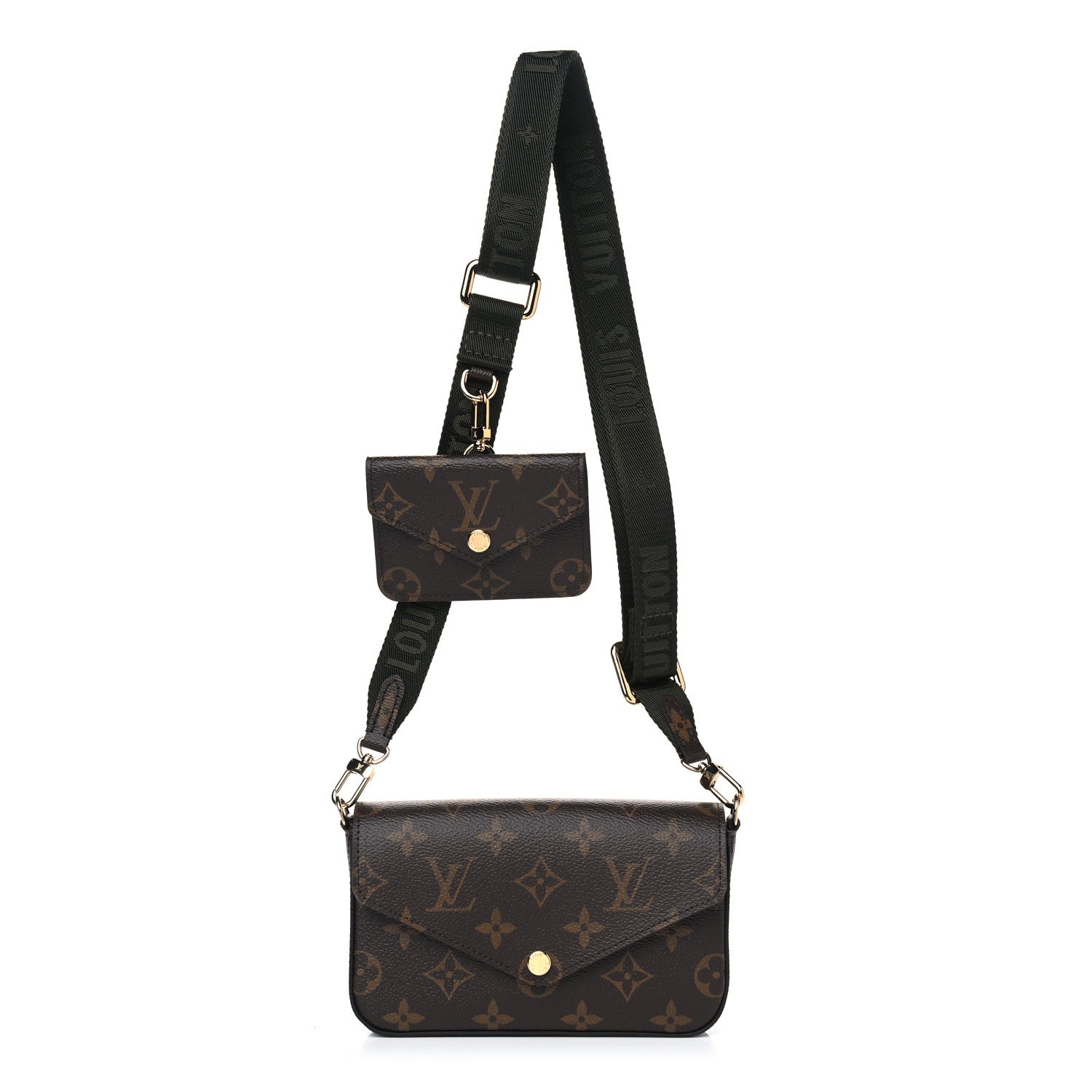 Louis Vuitton Monogram Felicie Strap & Go Kaki 1 of 5