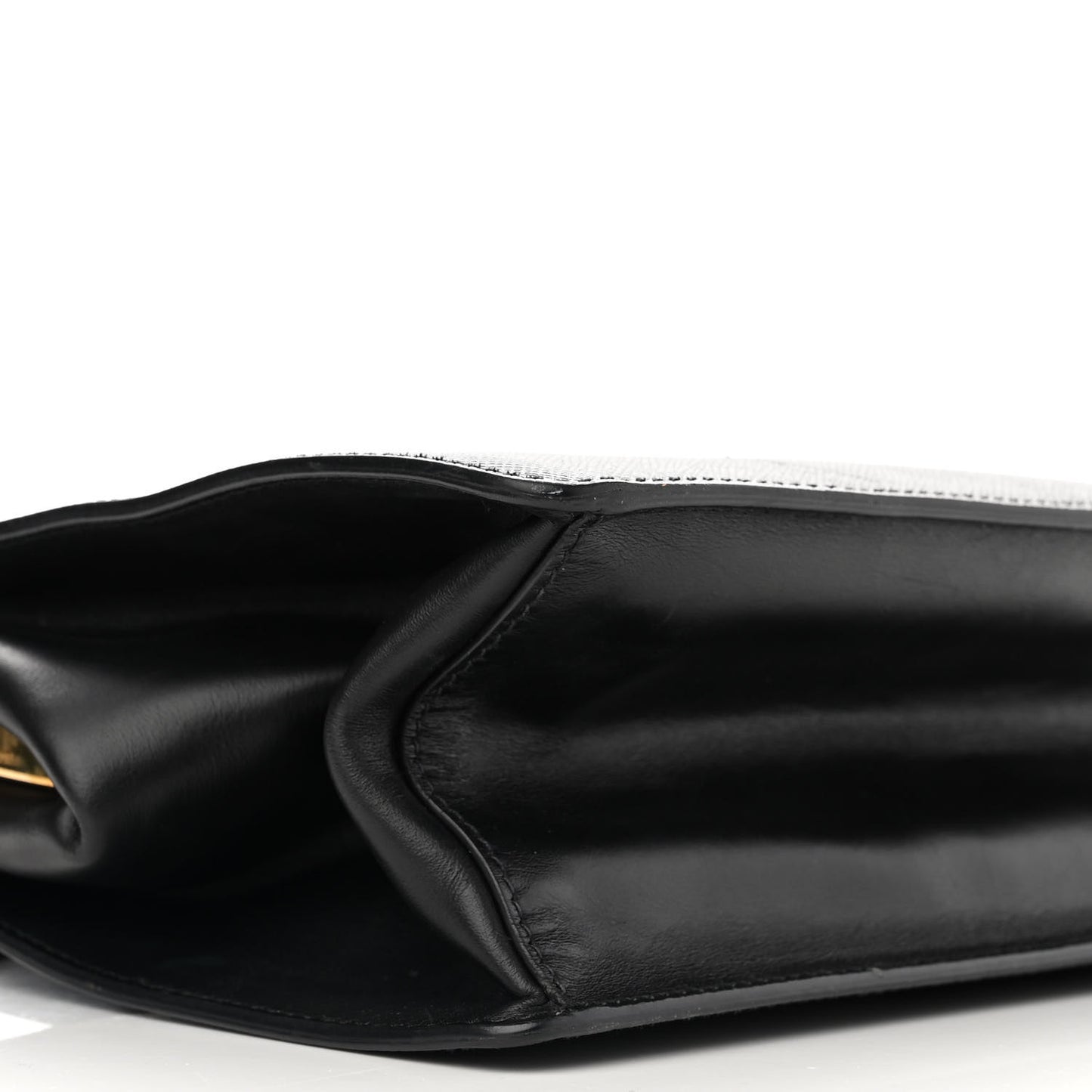 Saffiano City Calfskin Light Frame Bag Black