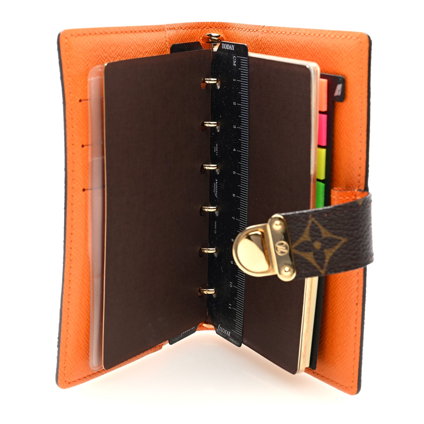 Monogram Koala Small Ring Agenda Cover Orange