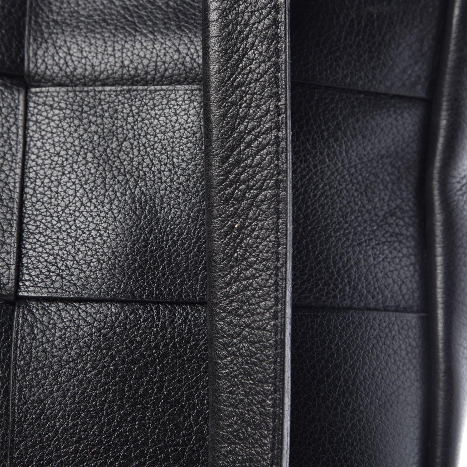 Delvaux Grained Calfskin Woven Shoulder Bag Black 14 of 14