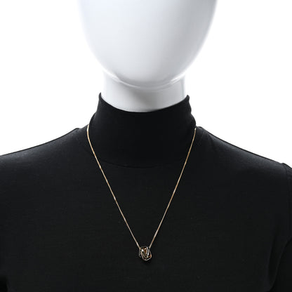 Cartier 18K Pink Yellow White Gold Trinity Square Pendant Necklace 2 of 5