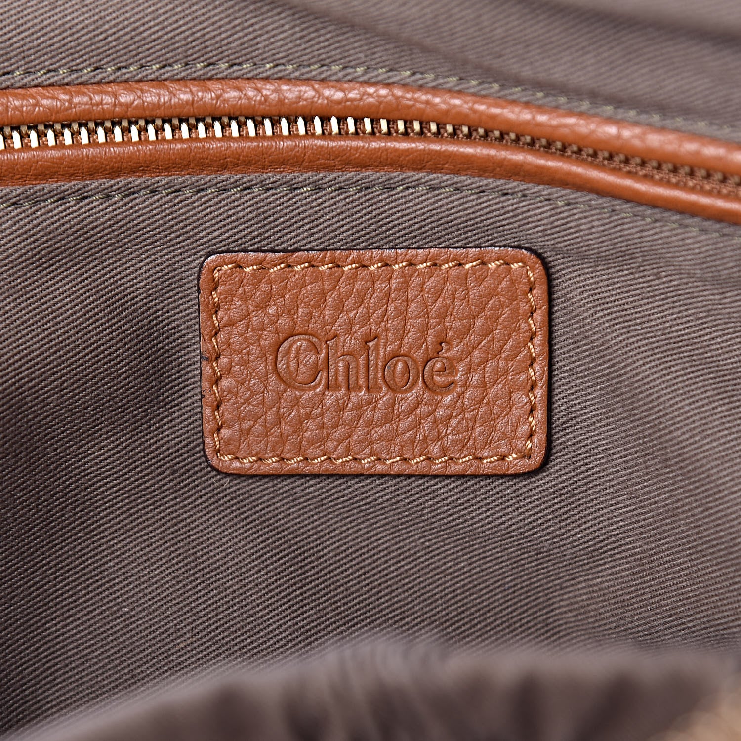 Chloe Calfskin Large Marcie Satchel Tan 6 of 13