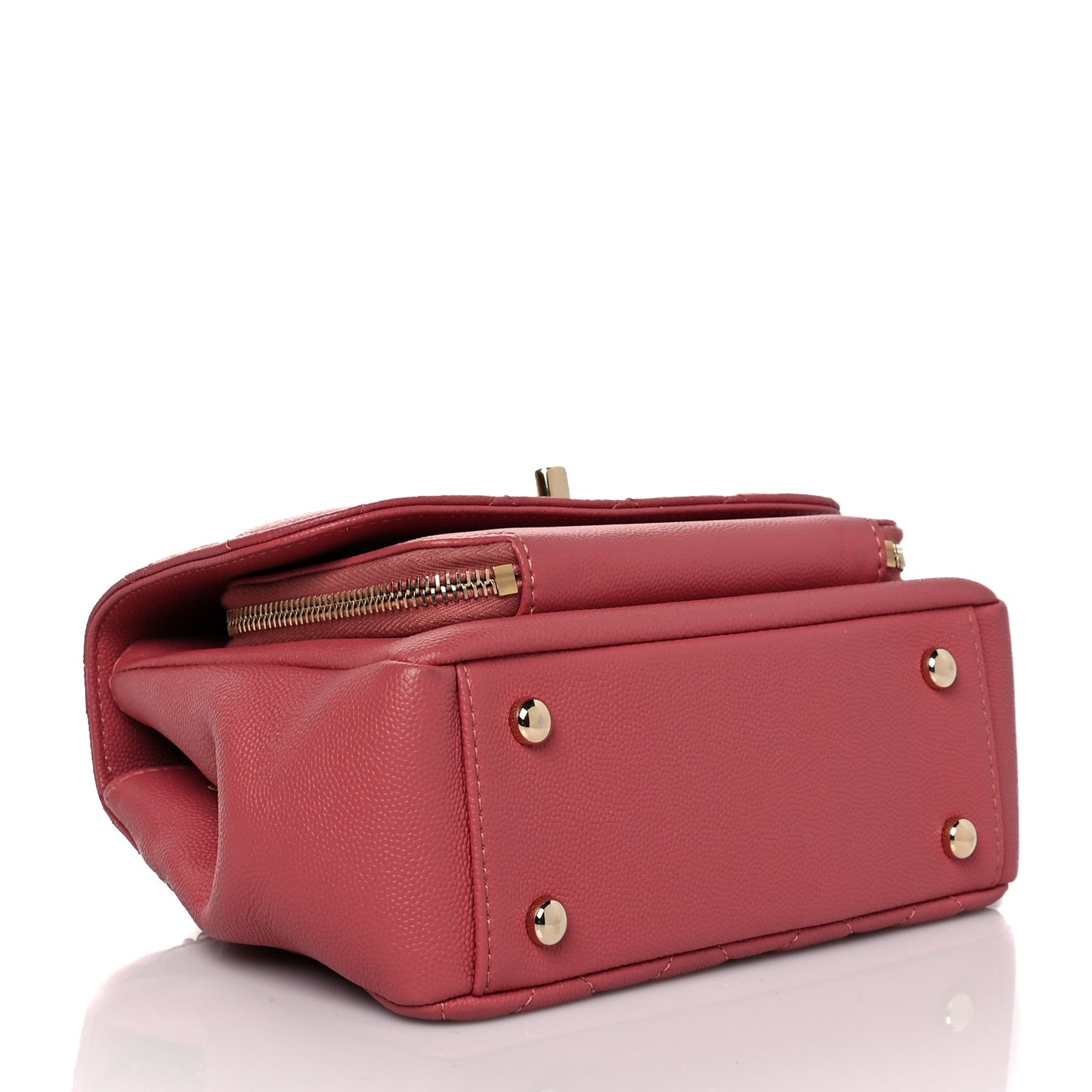 Caviar Quilted Small Business Affinity Flap Pink