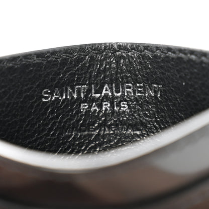 Saint Laurent Patent Calfskin Monogram Credit Card Case Black 6 of 8