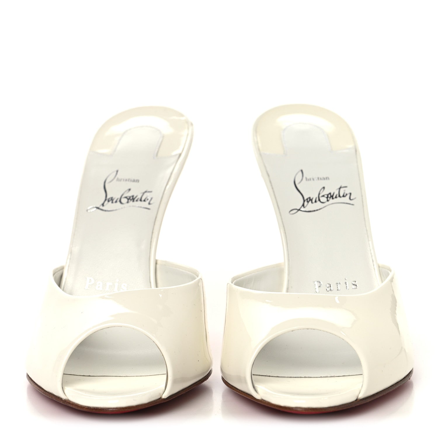 Christian Louboutin Patent Me Dolly 100 Sandals 37 White 3 of 8