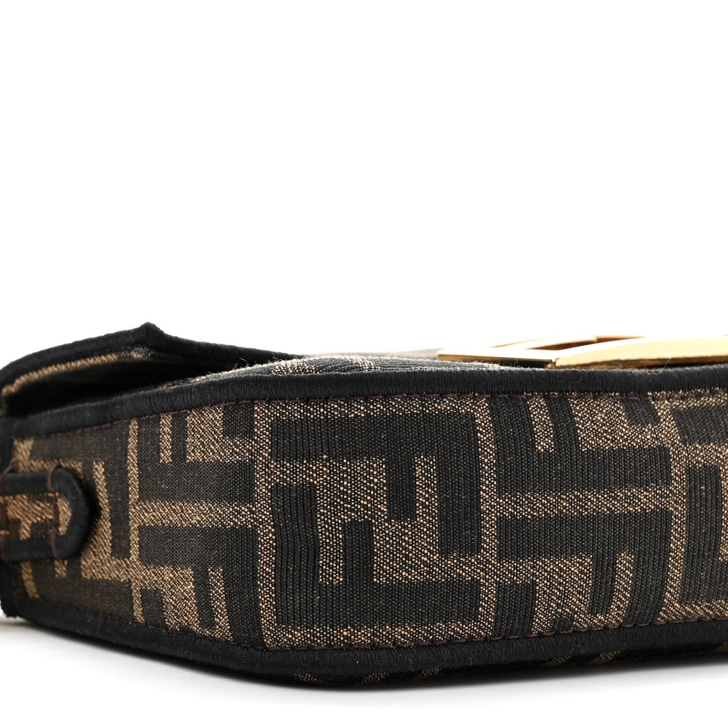 Fabric Jacquard FF 1974 Mini Baguette Tobacco Moro Black