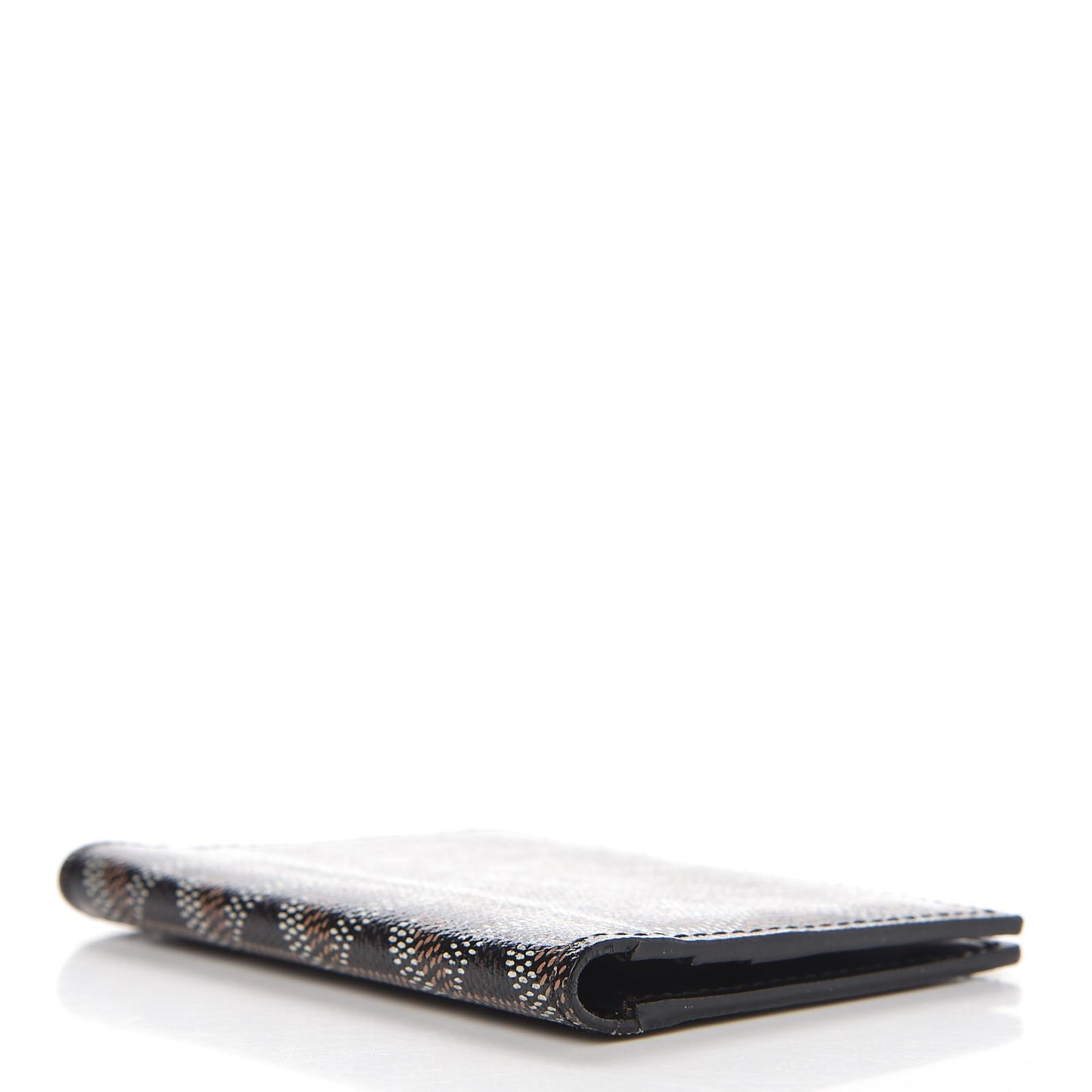 Goyardine Saint Marc Folding Card Case Black