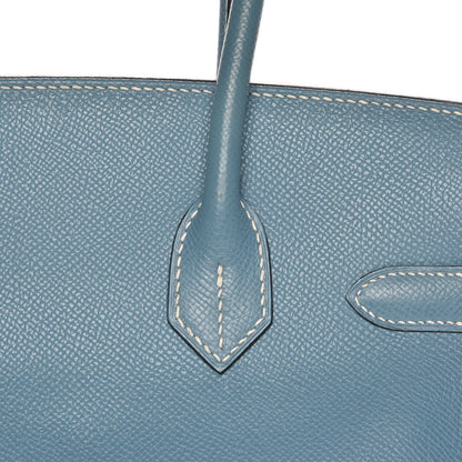 Hermes Epsom Birkin 30 Blue Jean 28 of 34