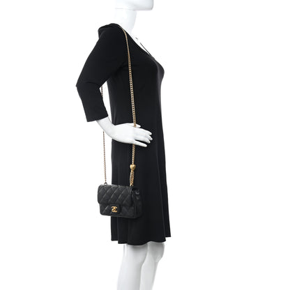Chanel Caviar Quilted Mini Sweetheart Rectangular Flap Black 2 of 9