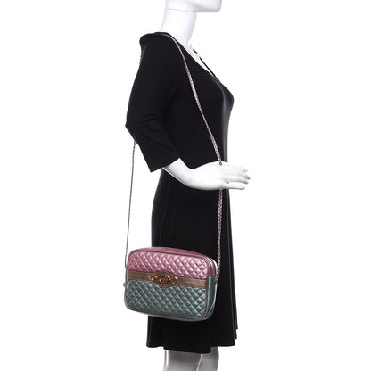 Gucci Laminated Nappa Trapuntata Small Zumi Shoulder Bag Rosa Lago Rame 2 of 10