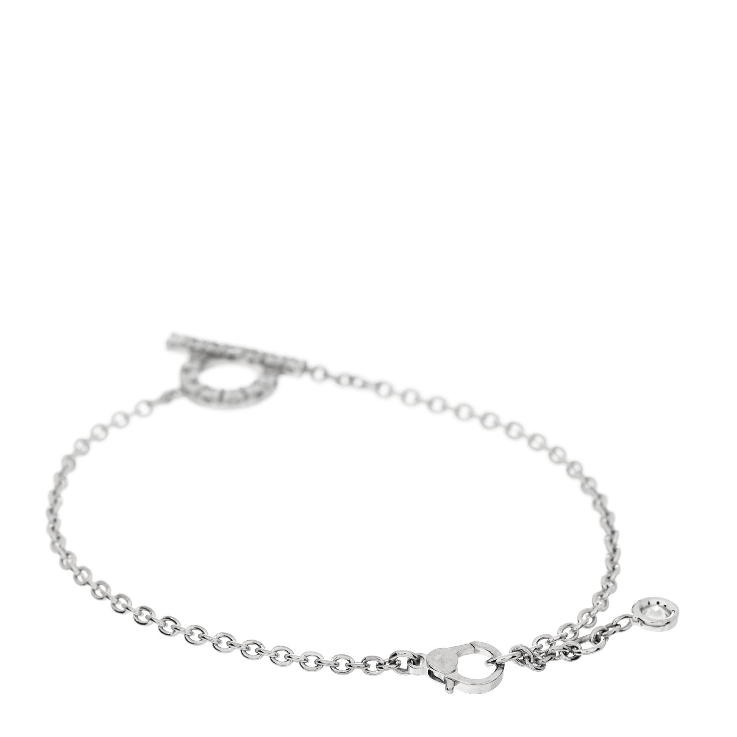 Hermes 18K White Gold Diamond Finesse Bracelet ST 2 of 3