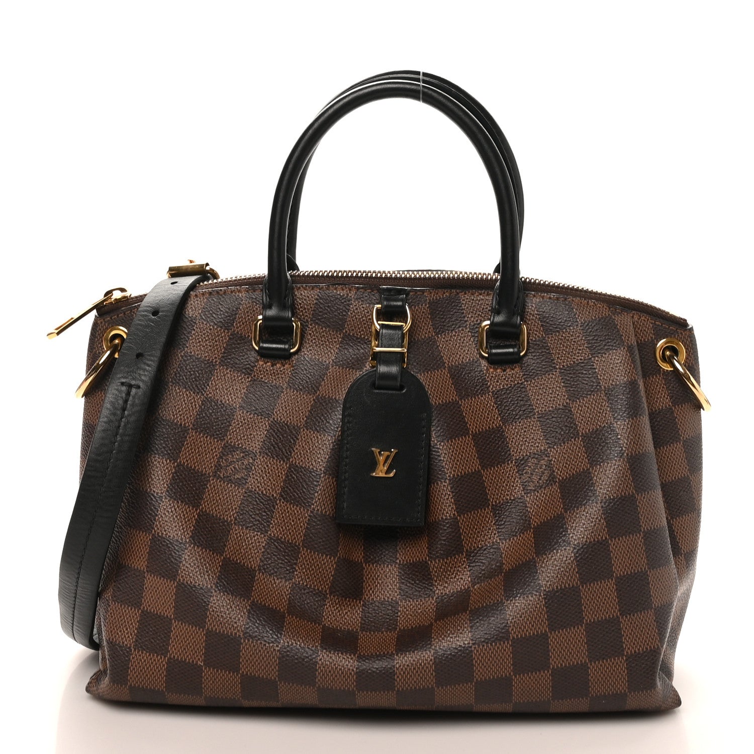 Louis Vuitton Damier Ebene Odeon Tote PM Black 1 of 9