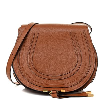 Chloe Calfskin Medium Marcie Round Crossbody Bag Tan 1 of 11