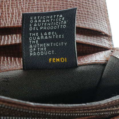 Fendi Zucca Spalmati Continental Wallet Tobacco Cioccolato 8 of 10