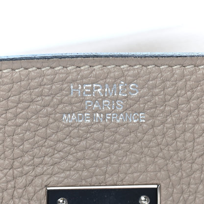 Hermes Taurillon Clemence Birkin 35 Gris Tourterelle 21 of 33