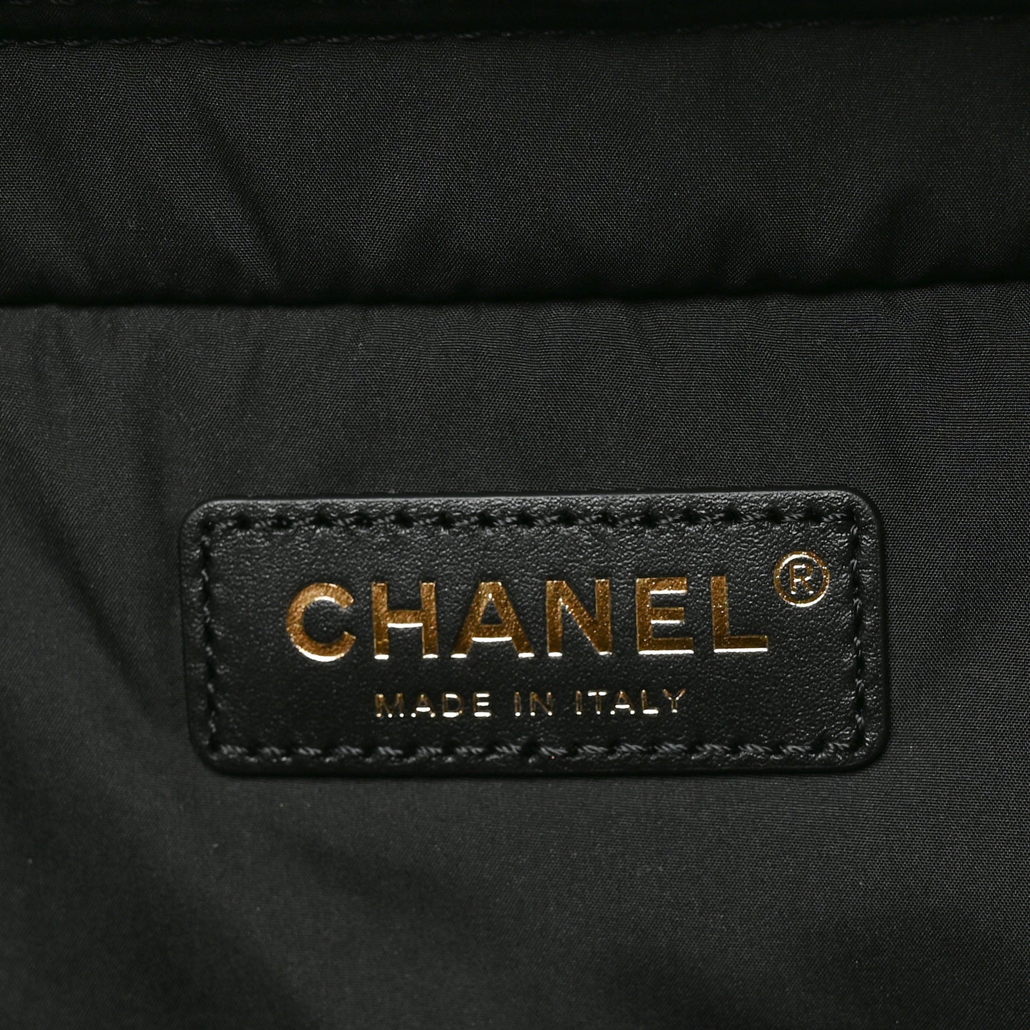 Shiny Grained Calfskin Quilted Travel Bowling Bag Black